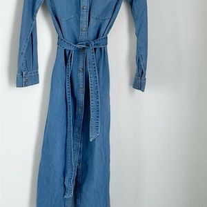 🛑🛑🛑💙EXTRA LONG DENIM DRESS OR JACKET FITS S/M